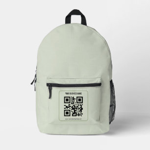 Aangepaste QR-code zakelijke naam sjabloon Bedrukte Rugzak
