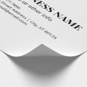 Aangepaste QR-code zakelijke naam sjabloon Cadeaupapier (Hoek)