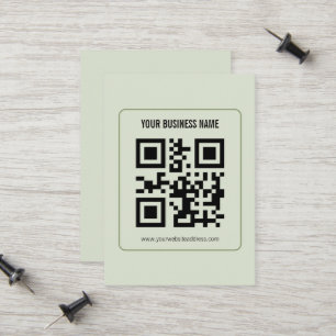 Aangepaste QR-code zakelijke naam sjabloon Contactkaartje