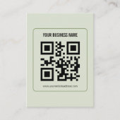 Aangepaste QR-code zakelijke naam sjabloon Contactkaartje (Voorkant)