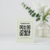 Aangepaste QR-code zakelijke naam sjabloon Contactkaartje (Staand voorkant)