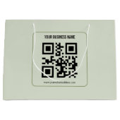 Aangepaste QR-code zakelijke naam sjabloon Groot Cadeauzakje (Voorkant)