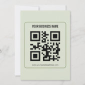 Aangepaste QR-code zakelijke naam sjabloon Kaart (Voorkant)
