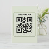 Aangepaste QR-code zakelijke naam sjabloon Kaart (Staand voorkant)