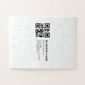 Aangepaste QR-code zakelijke naam sjabloon Legpuzzel (Horizontaal)