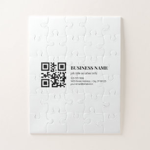 Aangepaste QR-code zakelijke naam sjabloon Legpuzzel