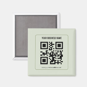 Aangepaste QR-code zakelijke naam sjabloon Magneet