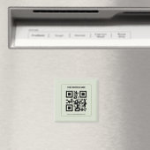 Aangepaste QR-code zakelijke naam sjabloon Magneet (Insitu (Vaatwasser))