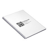 Aangepaste QR-code zakelijke naam sjabloon Notitieboek (Rechterzijde)