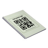 Aangepaste QR-code zakelijke naam sjabloon Notitieboek (Rechterzijde)