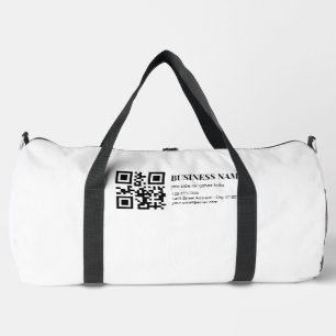 Aangepaste QR-code zakelijke naam sjabloon Plunjezak