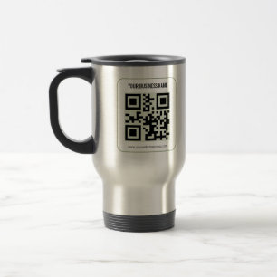 Aangepaste QR-code zakelijke naam sjabloon Reisbeker