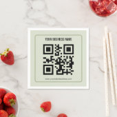 Aangepaste QR-code zakelijke naam sjabloon Servet (Insitu)