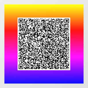 Aangepaste QR-code Zakelijke Promotie Ruitsticker Raamsticker