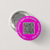 Aangepaste QR-code Zakelijke Promotieknop Voorbeel Ronde Button 3,2 Cm (Voorkant /achterkant)