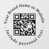 Aangepaste QR-code zakelijke raamsticker (Vel)