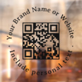 Aangepaste QR-code zakelijke raamsticker (Vel 2)