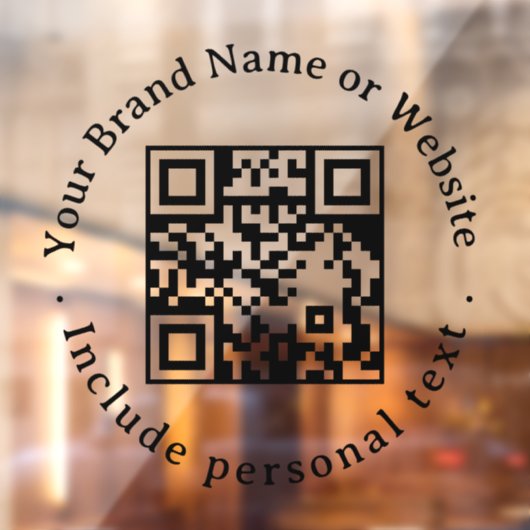Aangepaste QR-code zakelijke raamsticker (Vel 2)