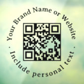 Aangepaste QR-code zakelijke raamsticker (Vel 3)