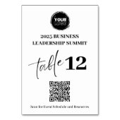 Aangepaste QR-code Zakelijke vergaderingen of conf Kaart (Achterkant)