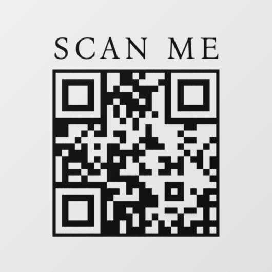 Aangepaste QR-code Zakelijke Winkel Gevel Boetiek Raamsticker (Vel)