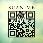 Aangepaste QR-code Zakelijke Winkel Gevel Boutique Raamsticker (Vel 3)