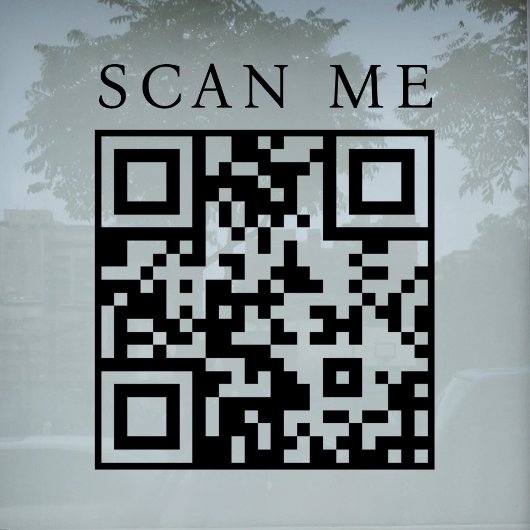 Aangepaste QR-code Zakelijke Winkel Gevel Boutique Raamsticker