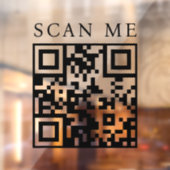 Aangepaste QR-code zakelijke winkel winkelpui boet Raamsticker (Vel 2)
