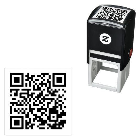 Aangepaste QR-code zelfinkende stempel 1,5 x 1,5 i (In situ)