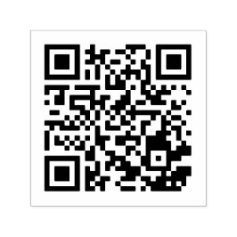 Aangepaste QR-code Zelfinktstempel 1,5 x 1,5 inch Zelfinktende Stempel