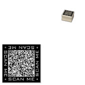 Aangepaste QR-codekleur rubberen stempel voorbeeld (Gestempeld)
