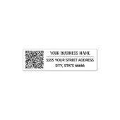 Aangepaste QR-codenaam Aangepaste tekst Adresstemp Zelfinktende Stempel (Design)