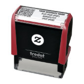Aangepaste QR-codenaam Adres Zelfinktstempel Zelfinktende Stempel (Product)