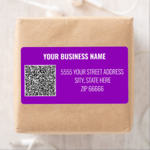 Aangepaste QR-codenaam Adresetiketten Sjabloon Etiket