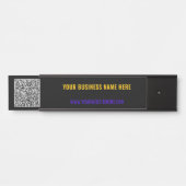 Aangepaste QR-codenaam Deurteken - Kies kleuren Deurbordje (Voorkant)