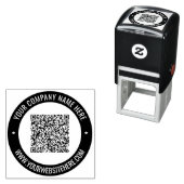 Aangepaste QR-codenaam Website Color Stamp Sjabloo Zelfinktende Stempel (In situ)
