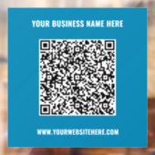 Aangepaste QR-codenaam Website Kleuren Venster Cli Raamsticker (Vel 2)