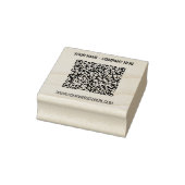 Aangepaste QR-codenaam Website Rubber Stamp Rubberstempel (Stempel)