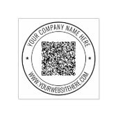 Aangepaste QR-codenaam Website Rubber Stamp Sjablo Rubberstempel (Afrduk)
