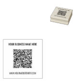 Aangepaste QR-codenaam Website Rubber Stamp Sjablo Rubberstempel (Gestempeld)