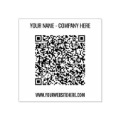 Aangepaste QR-codenaam Website Stamp Sjabloon Rubberstempel (Afrduk)