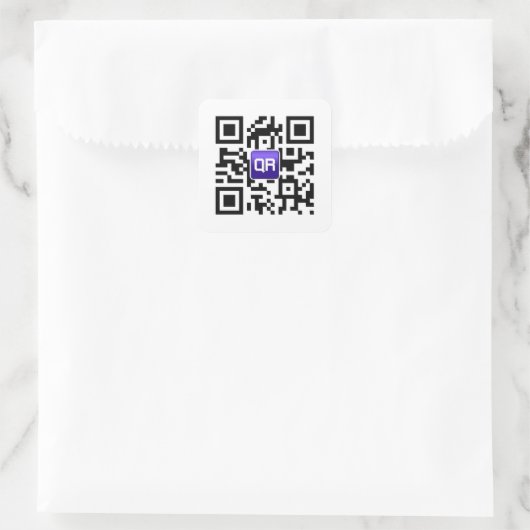 Aangepaste QR-codes Vierkante Sticker (Tas)