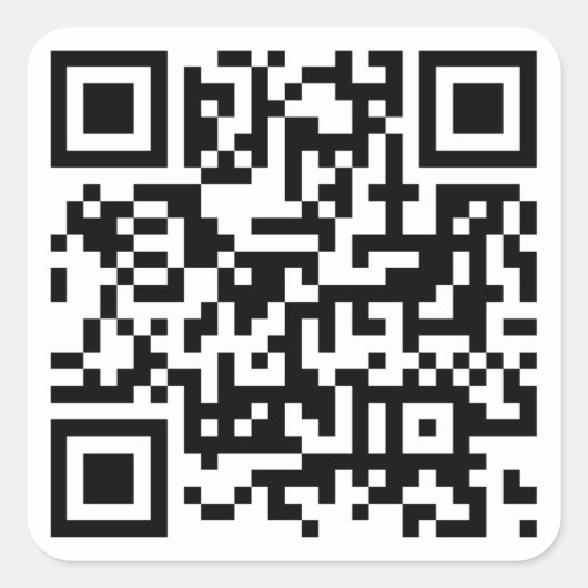 Aangepaste QR-codes Vierkante Sticker (Voorkant)