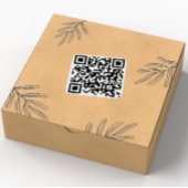 Aangepaste QR-codes Vierkante Sticker