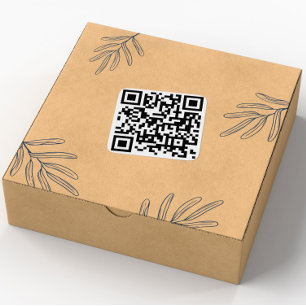 Aangepaste QR-codes Vierkante Sticker