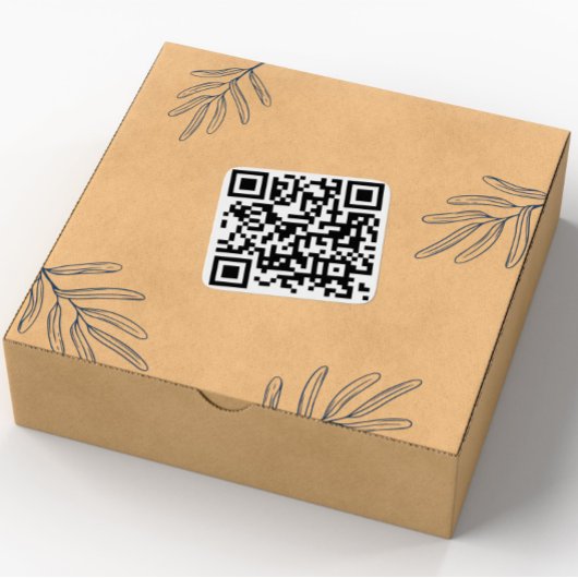 Aangepaste QR-codes Vierkante Sticker
