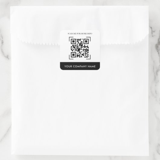 Aangepaste QR-codes Vierkante Sticker (Tas)