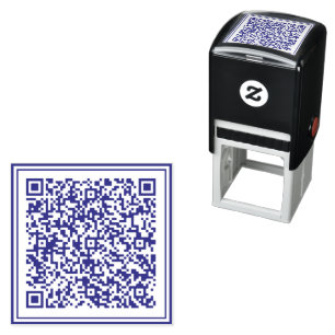 Aangepaste QR-codescan gepersonaliseerde zelfinkts Zelfinktende Stempel