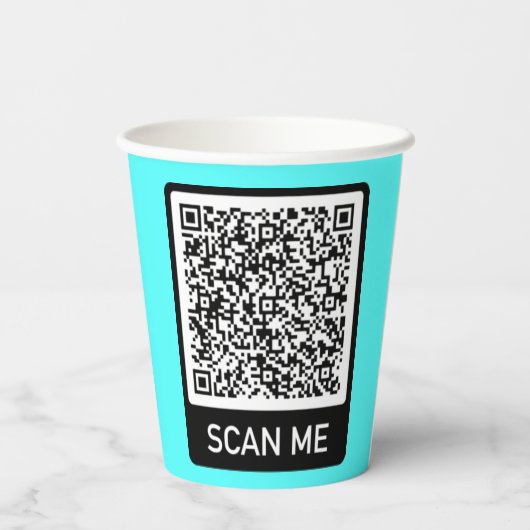 Aangepaste QR-codescan heeft uw papieren bekers ge (Achterkant)