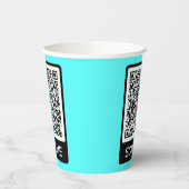 Aangepaste QR-codescan heeft uw papieren bekers ge (Links)